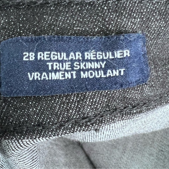 Gap True Skinny Pull on Jeans Washed Black Size 28 - Picture 10 of 10